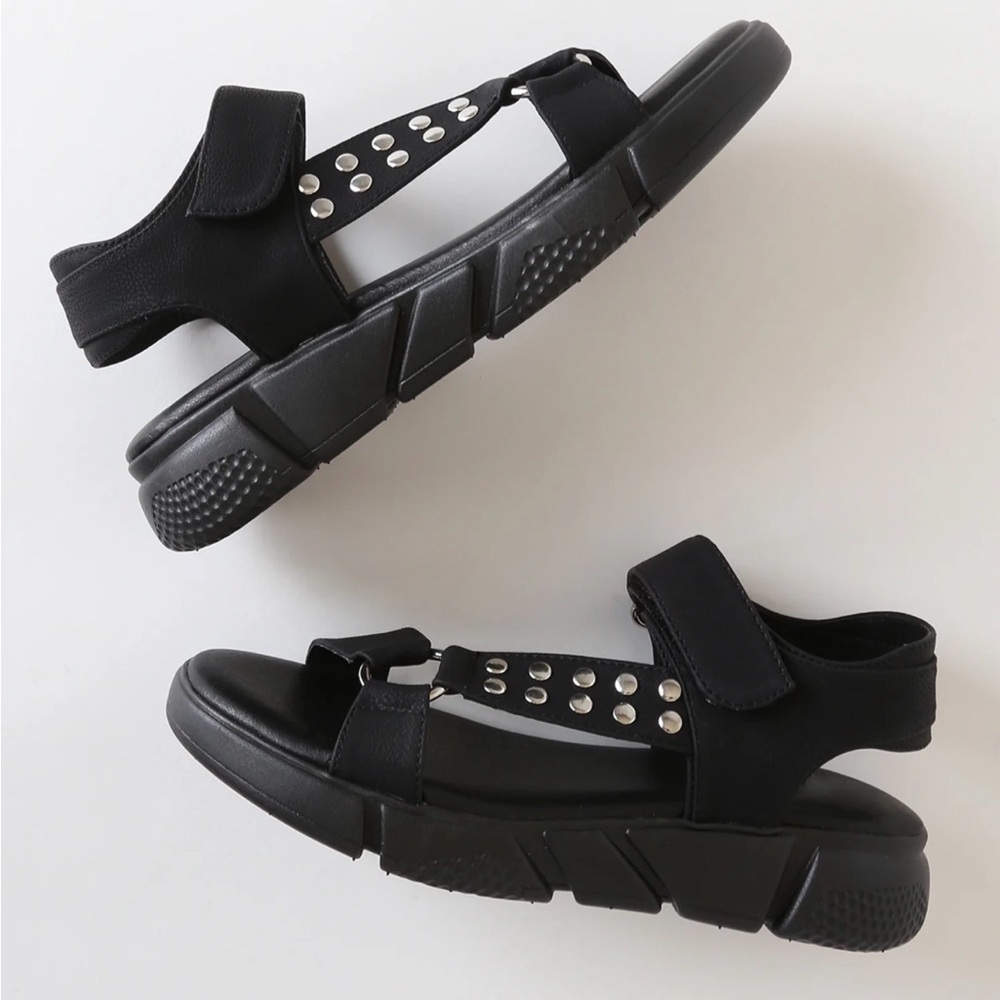 Dirty Laundry Black Studded Sandals
